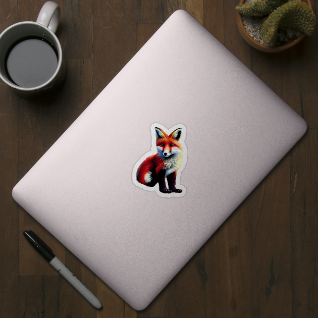 PRETTY AND CUTE FOX CUB CUT OUT by sailorsam1805